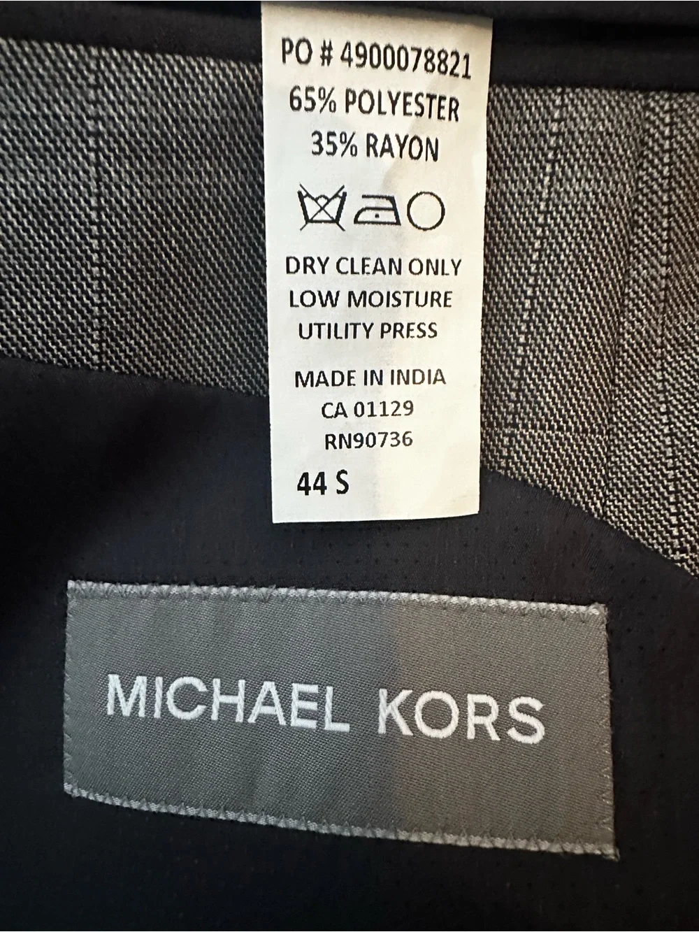 Michael Kors Gray Windowpane Sport Coat